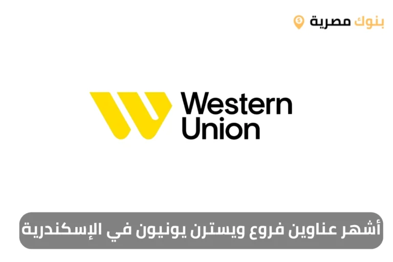 أشهر عناوين فروع ويسترن يونيون في الإسكندرية